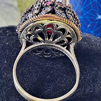 Ottoman Empire Style Ruby Ring