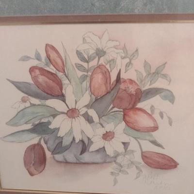 Pair of Limited-Edition Watercolor Prints by A. Parker Choice A