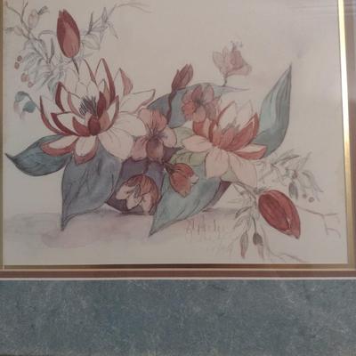 Pair of Limited-Edition Watercolor Prints by A. Parker Choice A