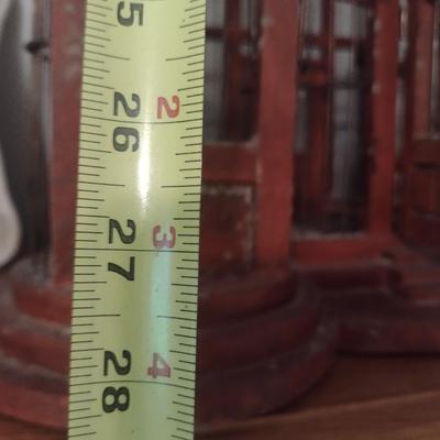 Wood Framed and Wire Victorian Design Bird Cage