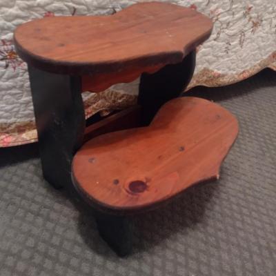 Solid Wood Heart Shaped Steps