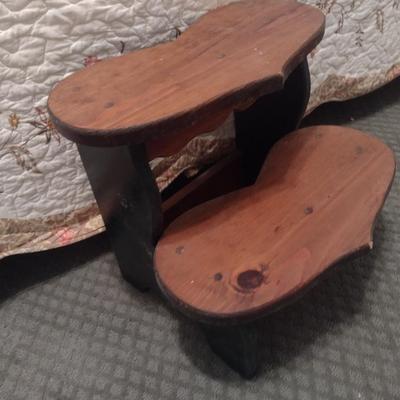 Solid Wood Heart Shaped Steps