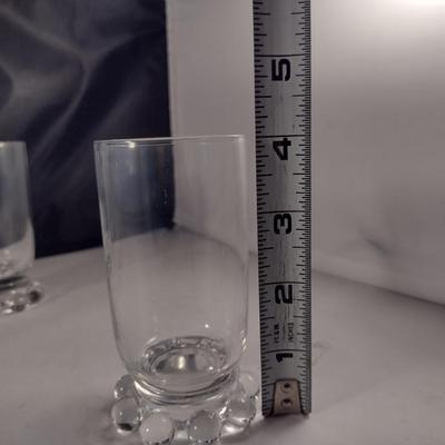 Vintage Imperial 'Candlewick' Juice Glasses- Five Pieces