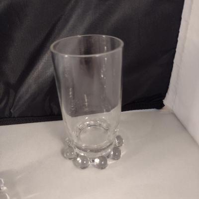 Vintage Imperial 'Candlewick' Juice Glasses- Five Pieces