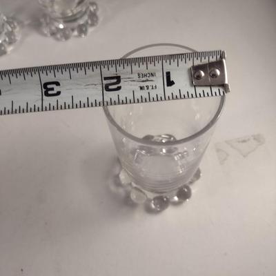 Vintage Imperial 'Candlewick' Juice Glasses- Five Pieces