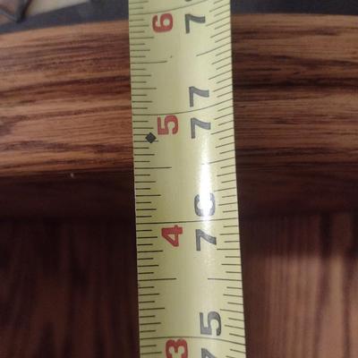 Wood Corner Storage Tower with Glass Inlay Shelves (No Contents) Choice A