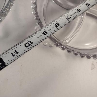 Pair of Vintage Imperial 'Candlewick' Sectioned Dishes