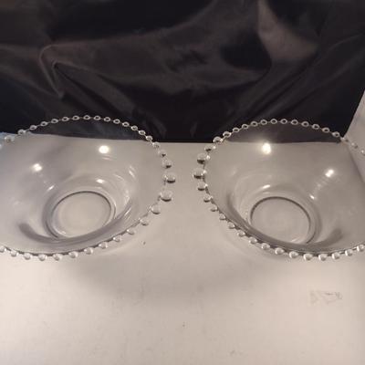 Pair of Vintage Imperial 'Candlewick' Serving Bowls