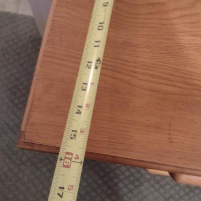 Wood Two Drawer Bedside Dresser