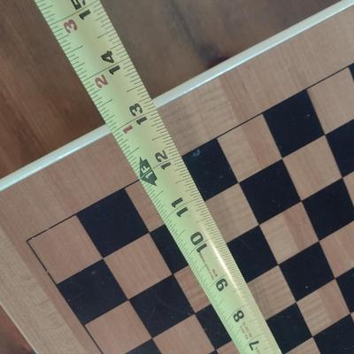 Wood Multi-Board Checkers/Chess Game Set