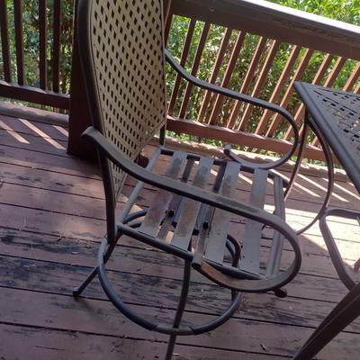 Three Piece Metal Bistro/Pub Patio Set