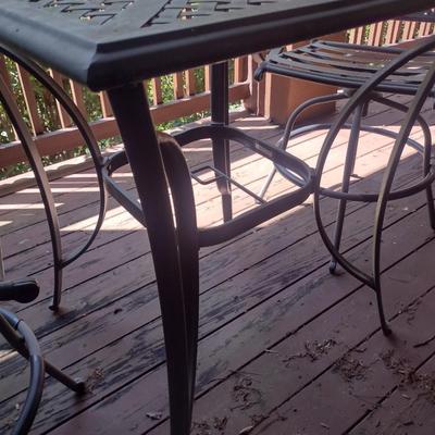 Three Piece Metal Bistro/Pub Patio Set