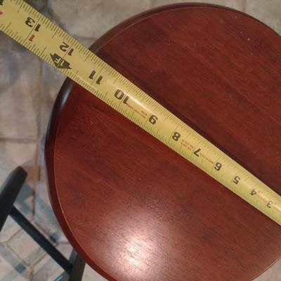 Pair of Solid Wood Swivel Stools