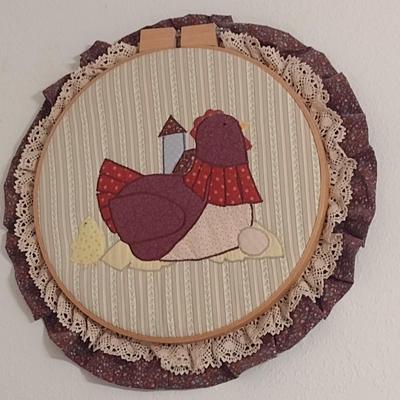Set of Three Needlework Farm/Barnyard Wall Art