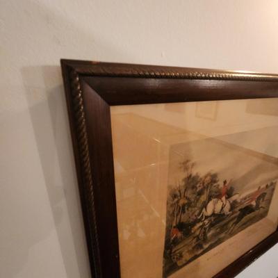 Fox Hunt Hunting Scene Bachelor's Hall 23x18