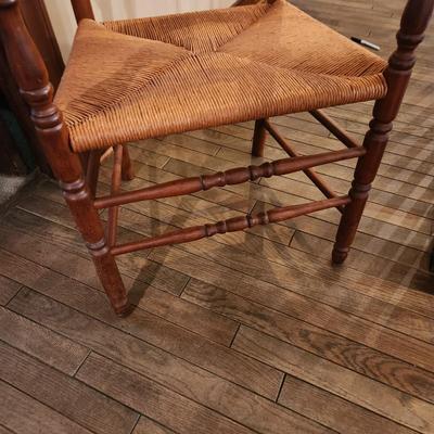 Nice Ladder Back Rush Seat Chair, Solid
