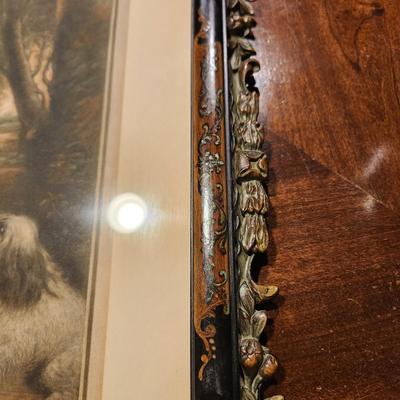Antique Framed Copyright 1913 by C. Klackner Print 18x22