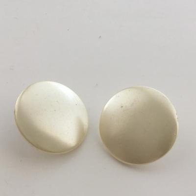 Vintage Cora marked round clip on earrings