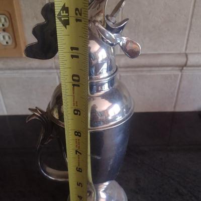 Metal Figural Rooster Carafe