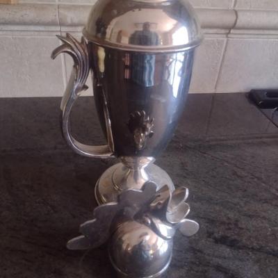 Metal Figural Rooster Carafe