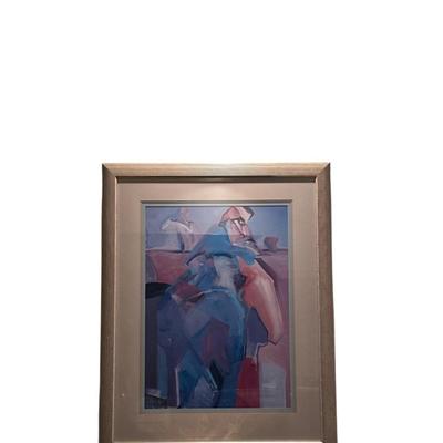 Framed Abstract Figurative Art Print