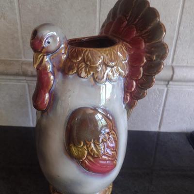 Ceramic Figural Turkey Pitcher