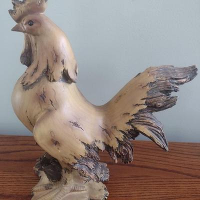 Resin Chicken Statuette
