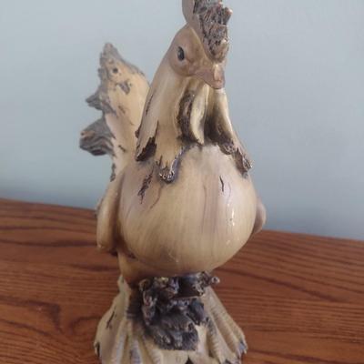 Resin Chicken Statuette