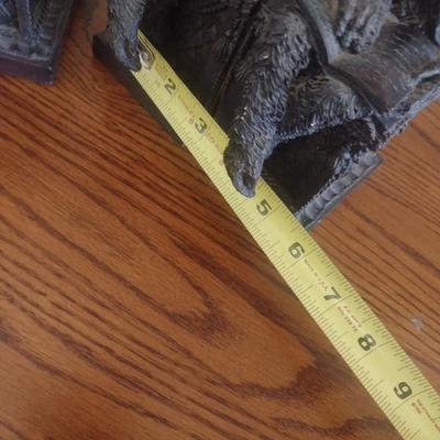 Pair of Solid Resin Figural Bookends