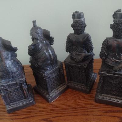 Pair of Solid Resin Figural Bookends