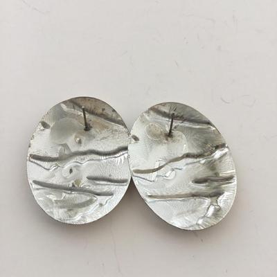 Statement oval earrings