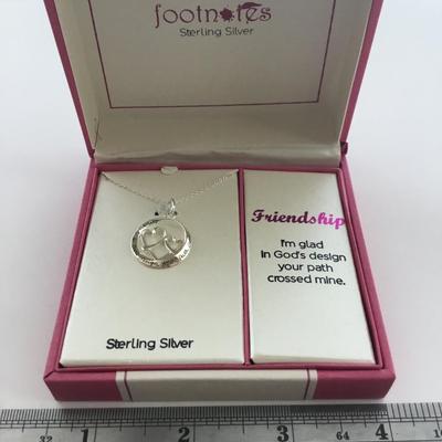 Footnotes sterling silver friendship necklace