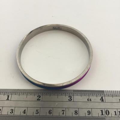 EM titanium colorful bangle