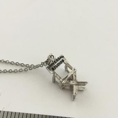 Universal studios movie chair necklace