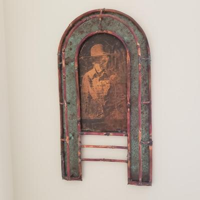 Unique Copper Etched Portrait (BR3-KD)