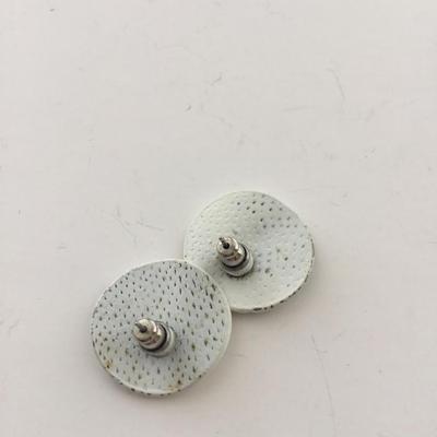 White and black fashion earrings
