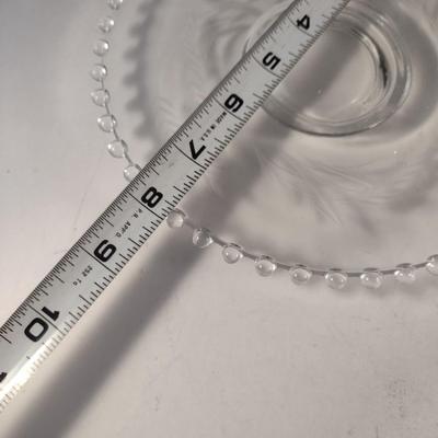 Imperial Glass 'Wheat' Design Cake Stand and Bowl with Under Plate