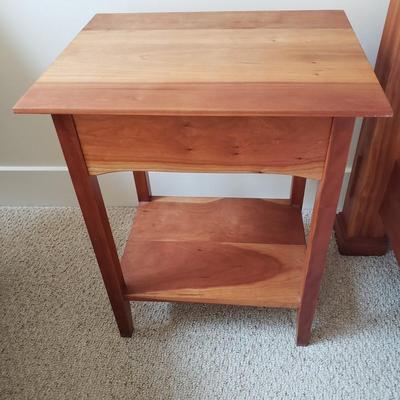 Hand Crafted Side Table with Drawer (BR3-KD)