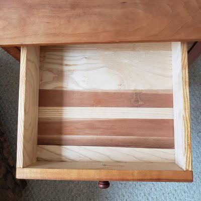 Hand Crafted Side Table with Drawer (BR3-KD)