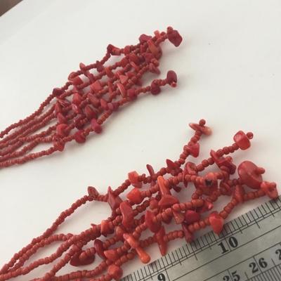 Unique red scarf jewelry