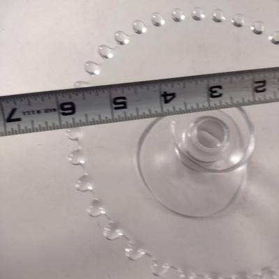 Imperial Glass 'Candlewick' Design Cake Stand and Bowl with Under Plate