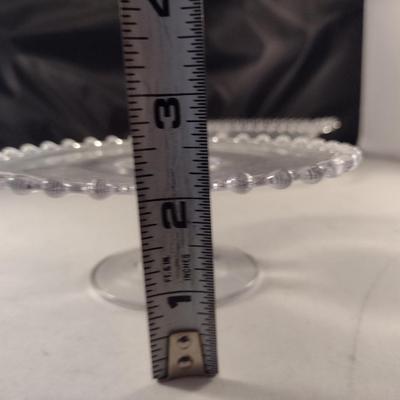 Imperial Glass 'Candlewick' Design Cake Stand and Bowl with Under Plate