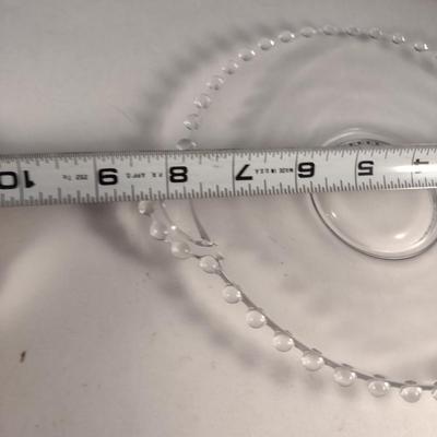 Imperial Glass 'Candlewick' Design Cake Stand and Bowl with Under Plate
