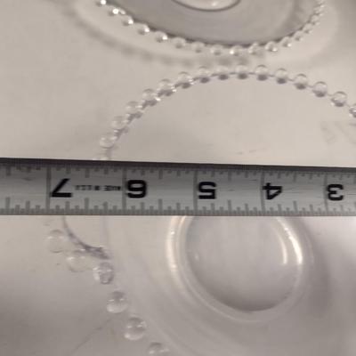 Imperial Glass 'Candlewick' Design Cake Stand and Bowl with Under Plate