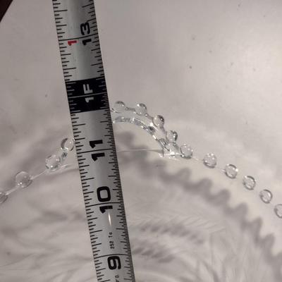 Imperial Glass 'Candlewick' and 'Wheat' Serving Plates- Three Pieces