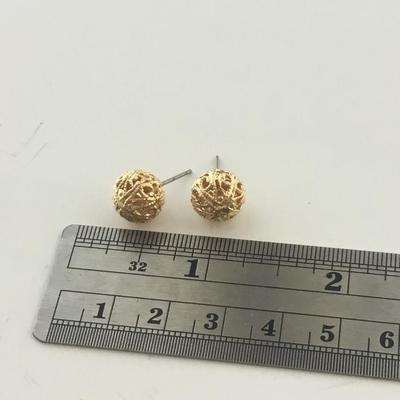 Goldtone stud earrings