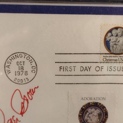 Roger Brown Signed Christmas 1978 First Day Cover