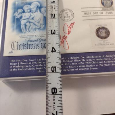 Roger Brown Signed Christmas 1978 First Day Cover