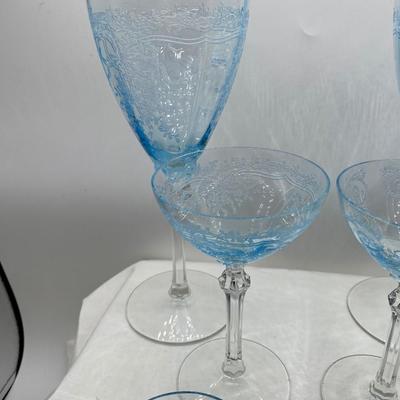 Fostoria June Blue - 10 Stems