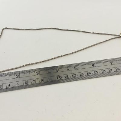 Gold tone unmarked butterfly necklace